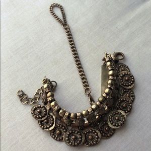 Free People Rust Gold Hand Cuff